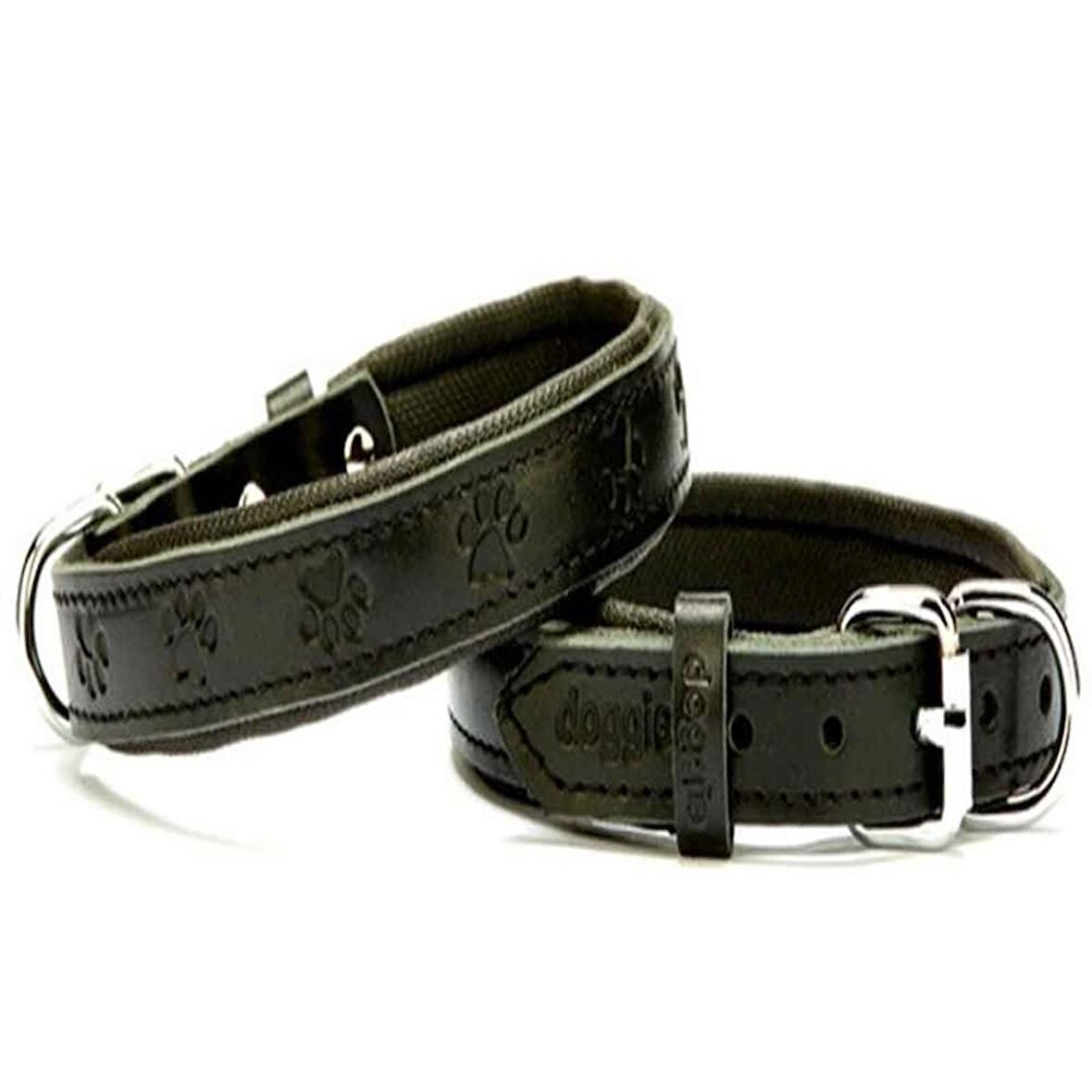 Doggie Comfort Deri Boyun Tasması 2036 M Siyah