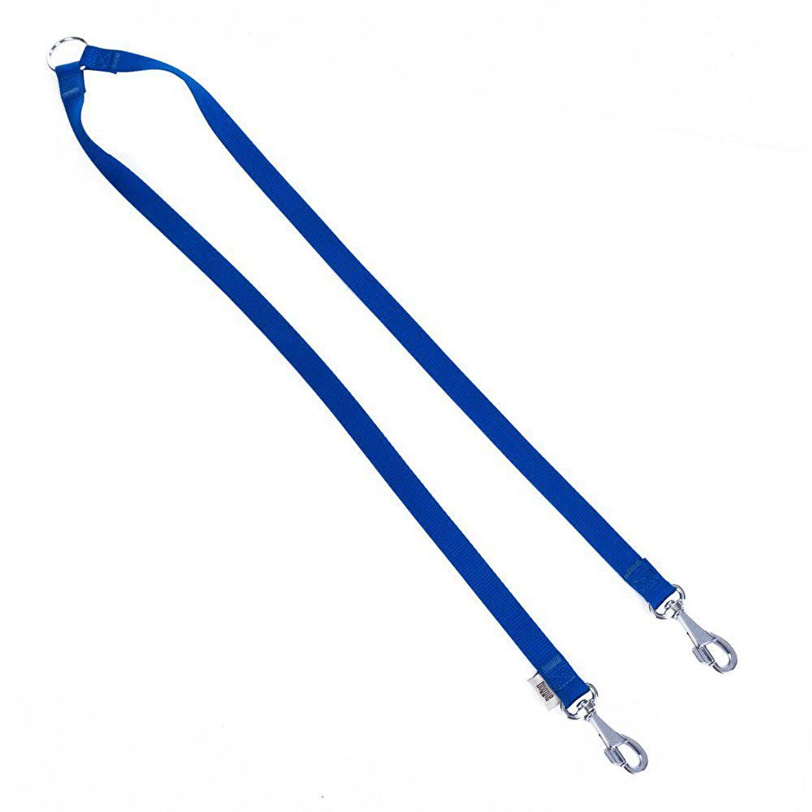 Doggie Dokuma Emniyet Kemerli Köpek Gezdirme Kayışı M 2x70-70cm Royal Mavi