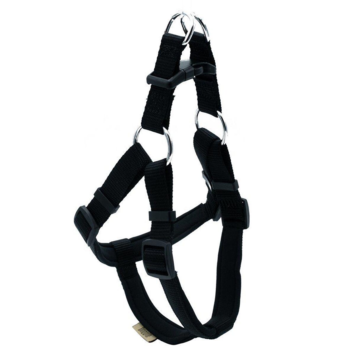 Doggie Dokuma Köpek Göğüs Tasması Medium Siyah 45*55 cm