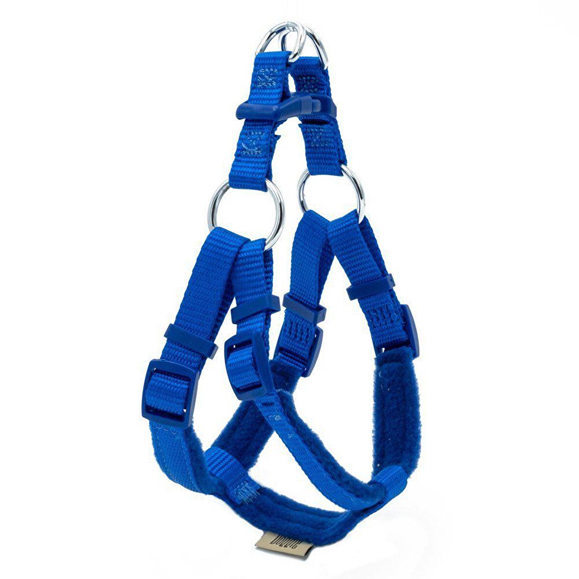 Doggie Polar Dokumadan El Yapımı Ronin Model Köpek Göğüs Tasması XS-1,5x35-45cm Royal Mavi