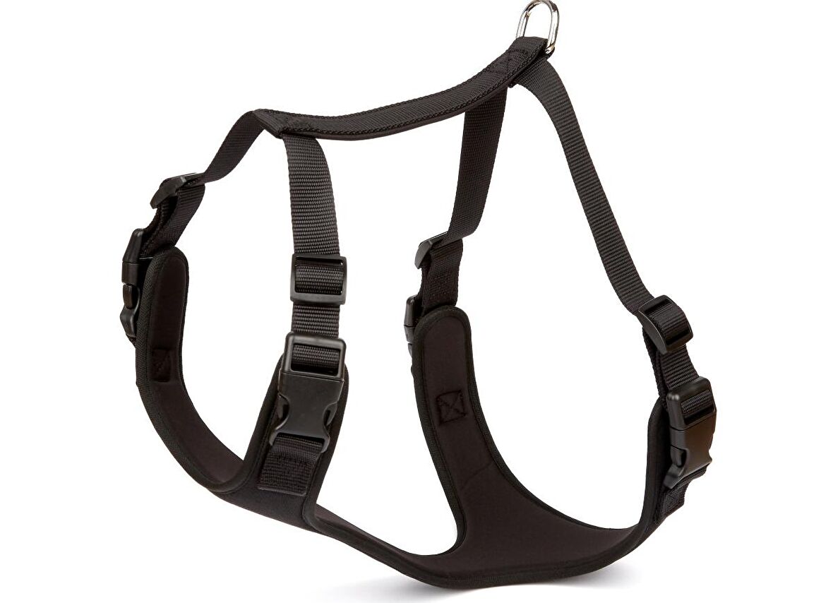 Doggie Havalı Ped Dokuma Göğüs Tasması Siyah 2x55-65 Cm 
