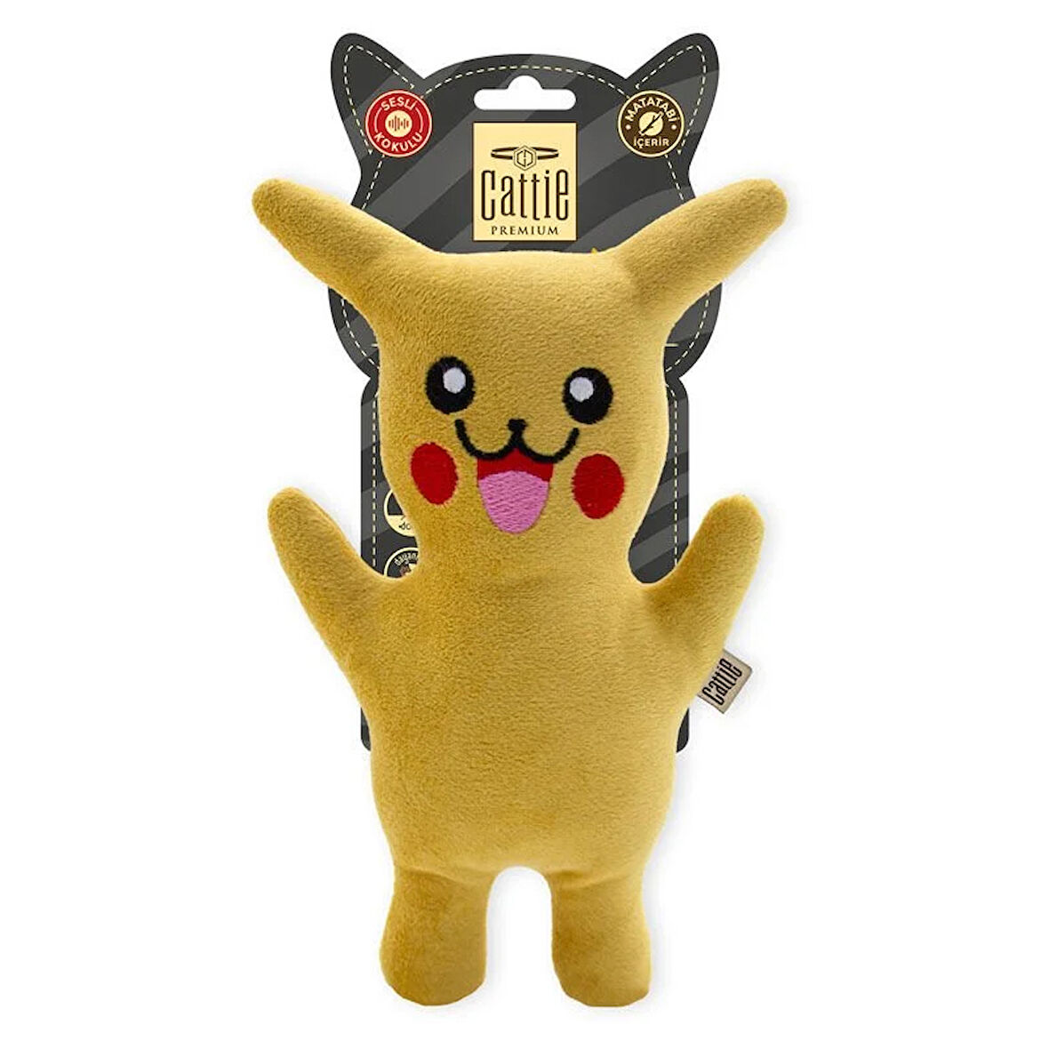 Cattie Matatabili Kedi Peluş Oyuncağı Pikachu 20 Cm