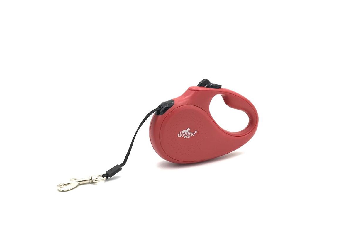 Doggie Otomatik Uzatma Tasması Master Seri Kırmızı XS 12 Kg 3 Mt