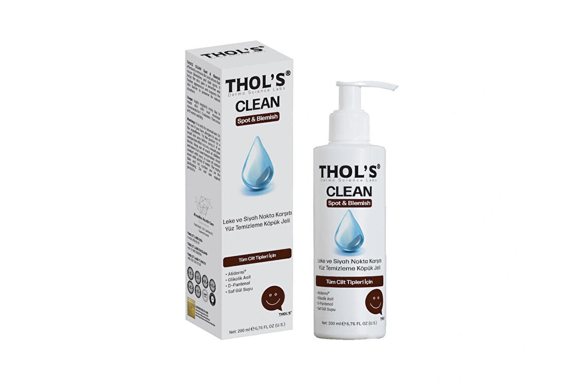 THOL'S CLEAN Spot&Blemish (TB10) Yüz Temizleme Köpük Jeli  - 200 ml  Leke ve Siyah Nokta Karşıtı Yüz Temizleme Köpük Jeli 