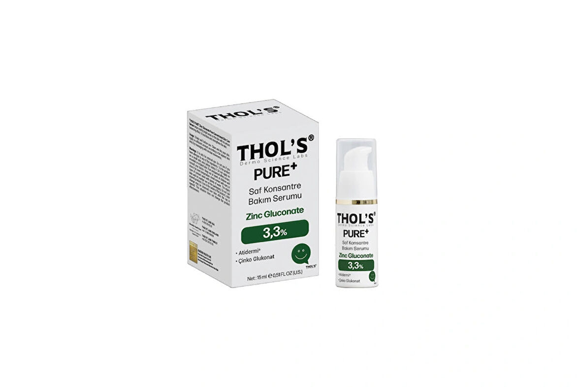 THOL'S PURE+ Zinc Gluconate 3,3% - 15 ml (TB55) Bakım Serumu