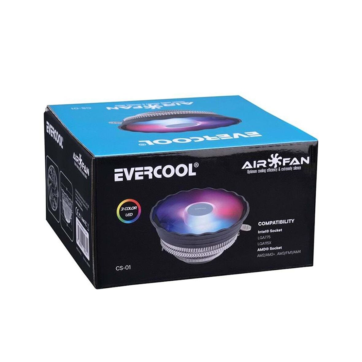 Rainbow 3Pin 12cm Fan Intel LGA1700/AMD AM5 Uyumlu Hava Soğutmalı CPU Fan