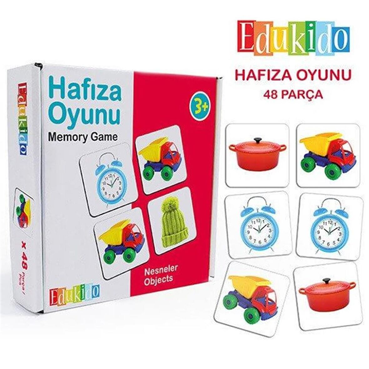 Edukido Gerçek Nesneler Hafıza Kartları