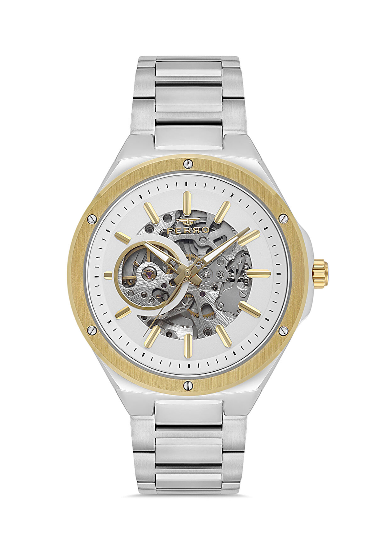 Ferro Gümüş Çelik Kordon Erkek Kol Saati LF31443A-D