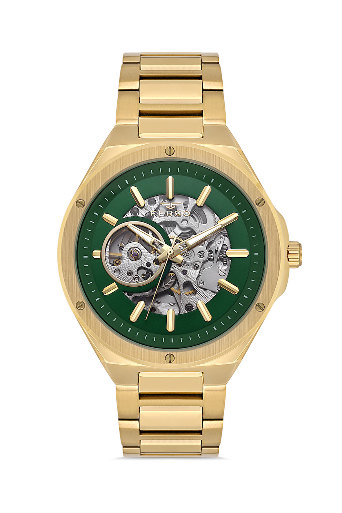 Ferro Gold Çelik Kordon Otomatik Erkek Kol Saati LF31443A-B6