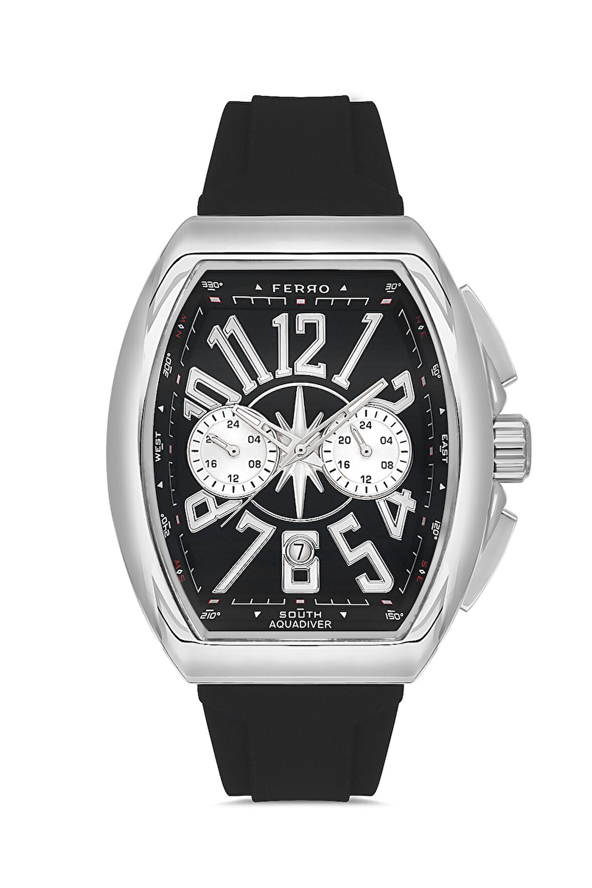 Ferro Siyah Silikon Kordon Erkek Kol Saati LFM11444D-J2