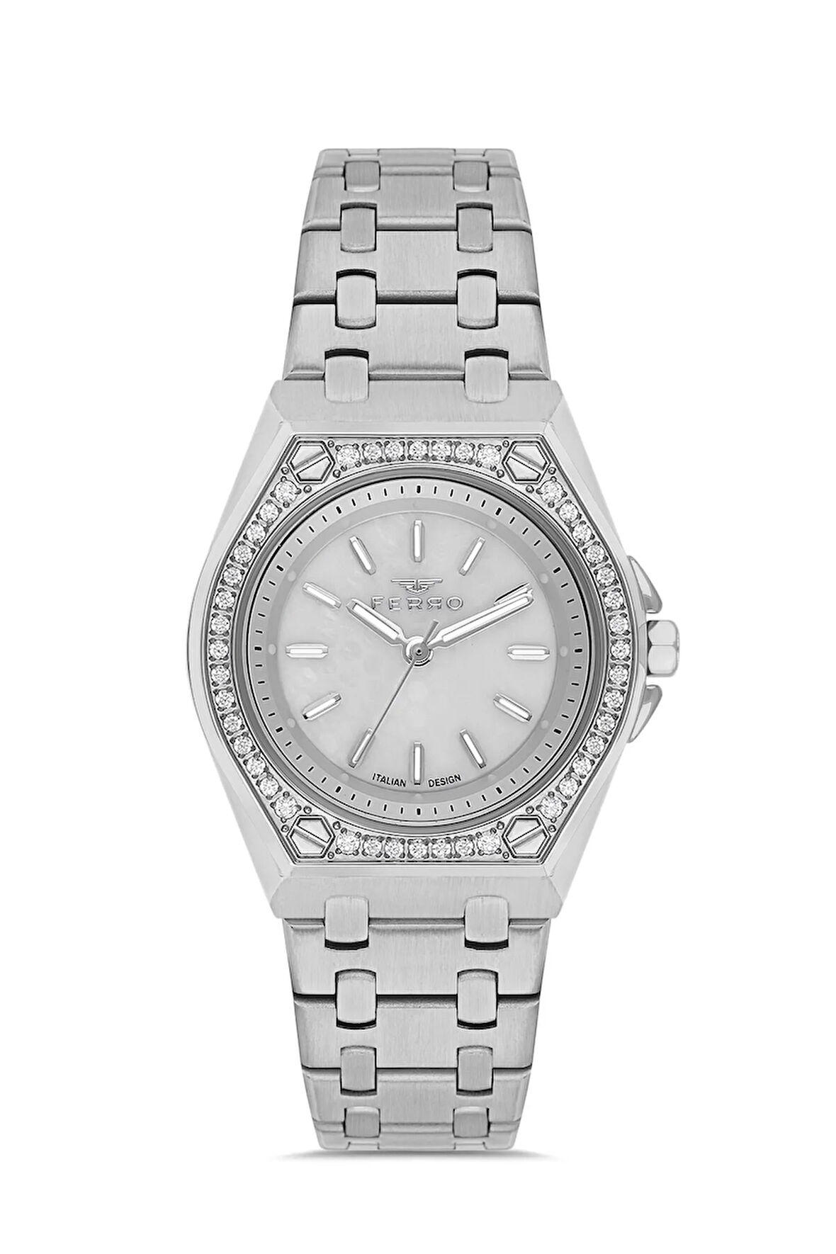 Gümüş Çelik Kordon Kadın Kol Saati FL43007A-A