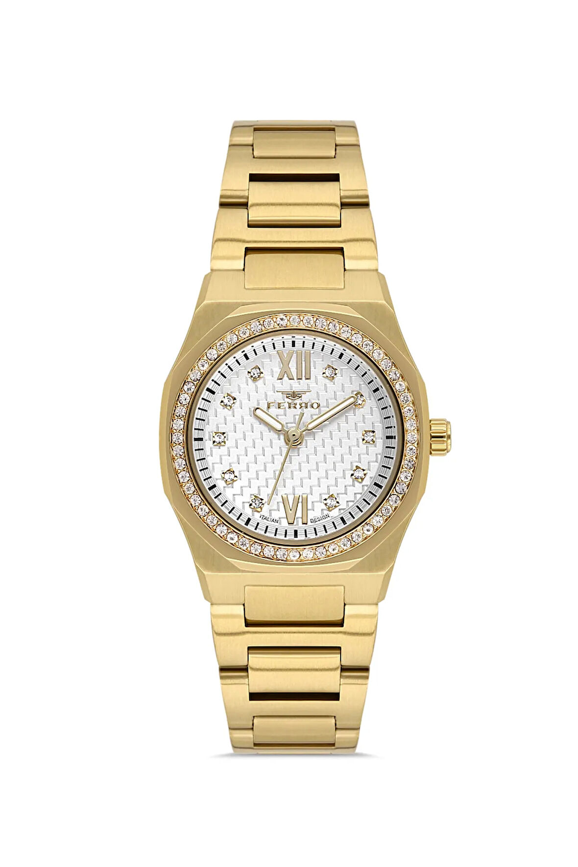 Sarı Çelik Kordon Kadın Kol Saati FL21616AWT-B6