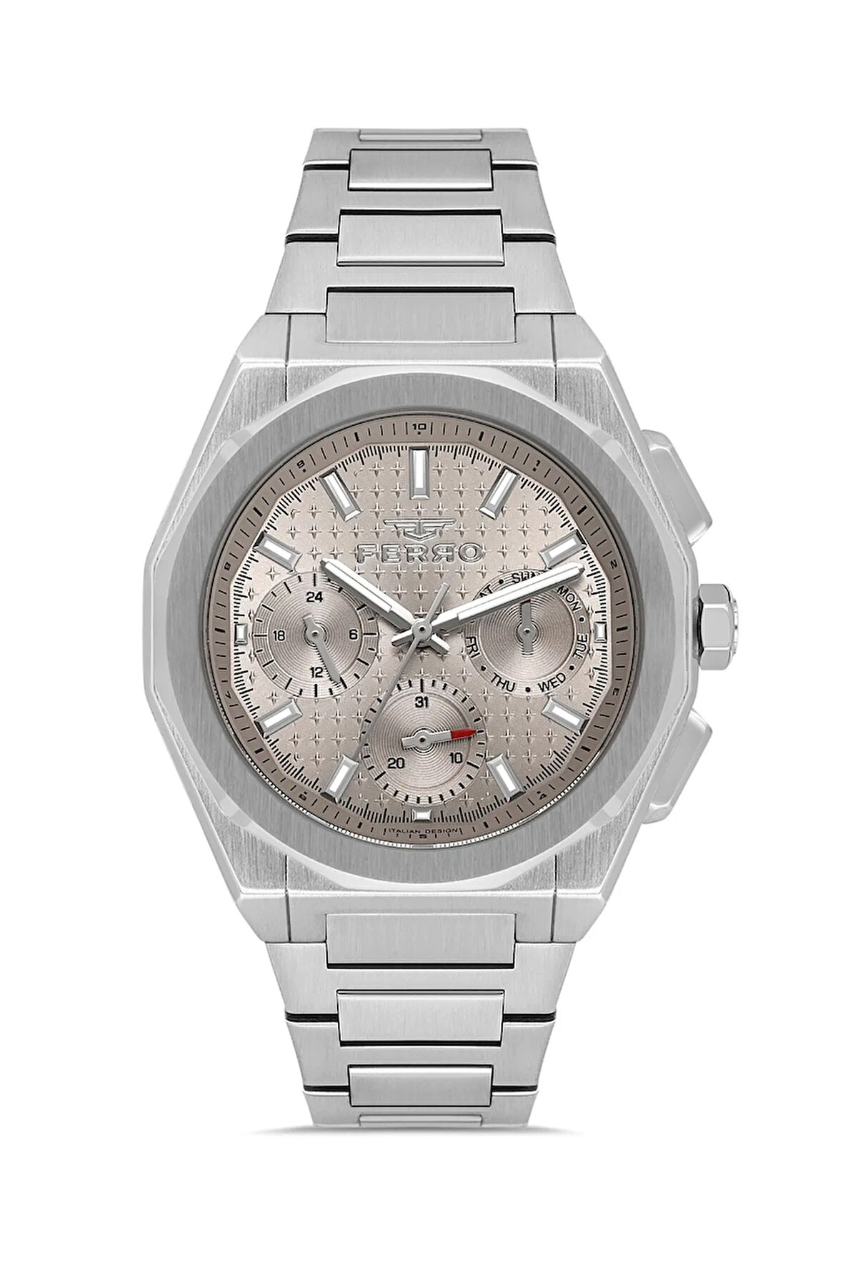 Gümüş Çelik Kordon Erkek Kol Saati FM43013A-A2