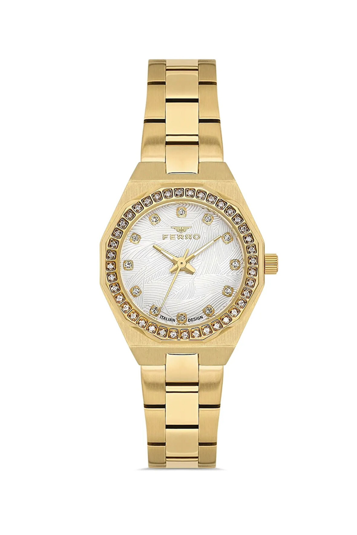 Sarı Çelik Kordon Kadın Kol Saati FL43014A-B