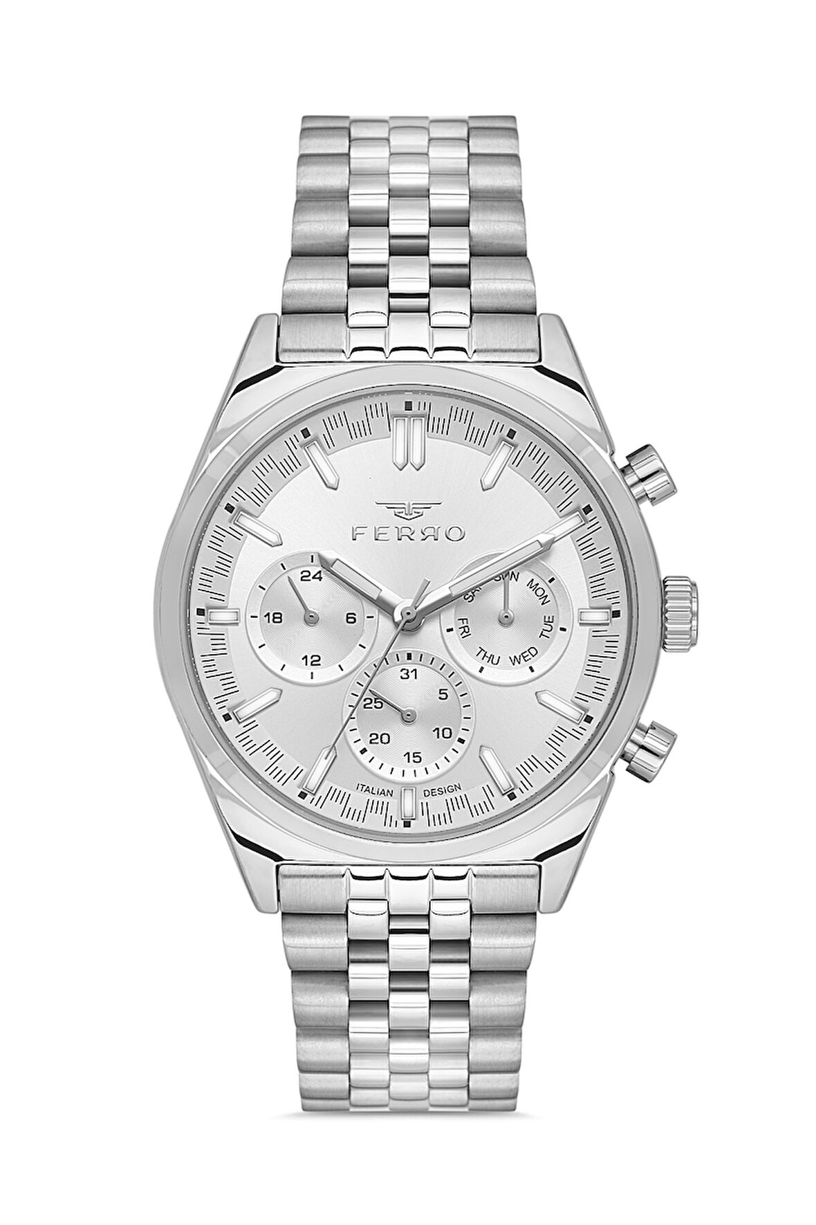 Ferro FM11647AWT-A Quartz Çelik Gri 43 mm Erkek Kol Saati