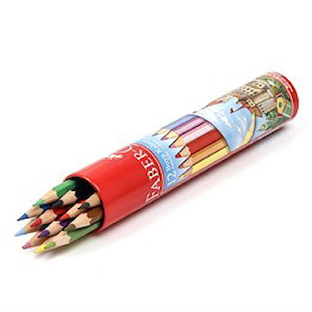Faber Castell Kuru Boya 12 Li Teneke Tüpte - 2 adet