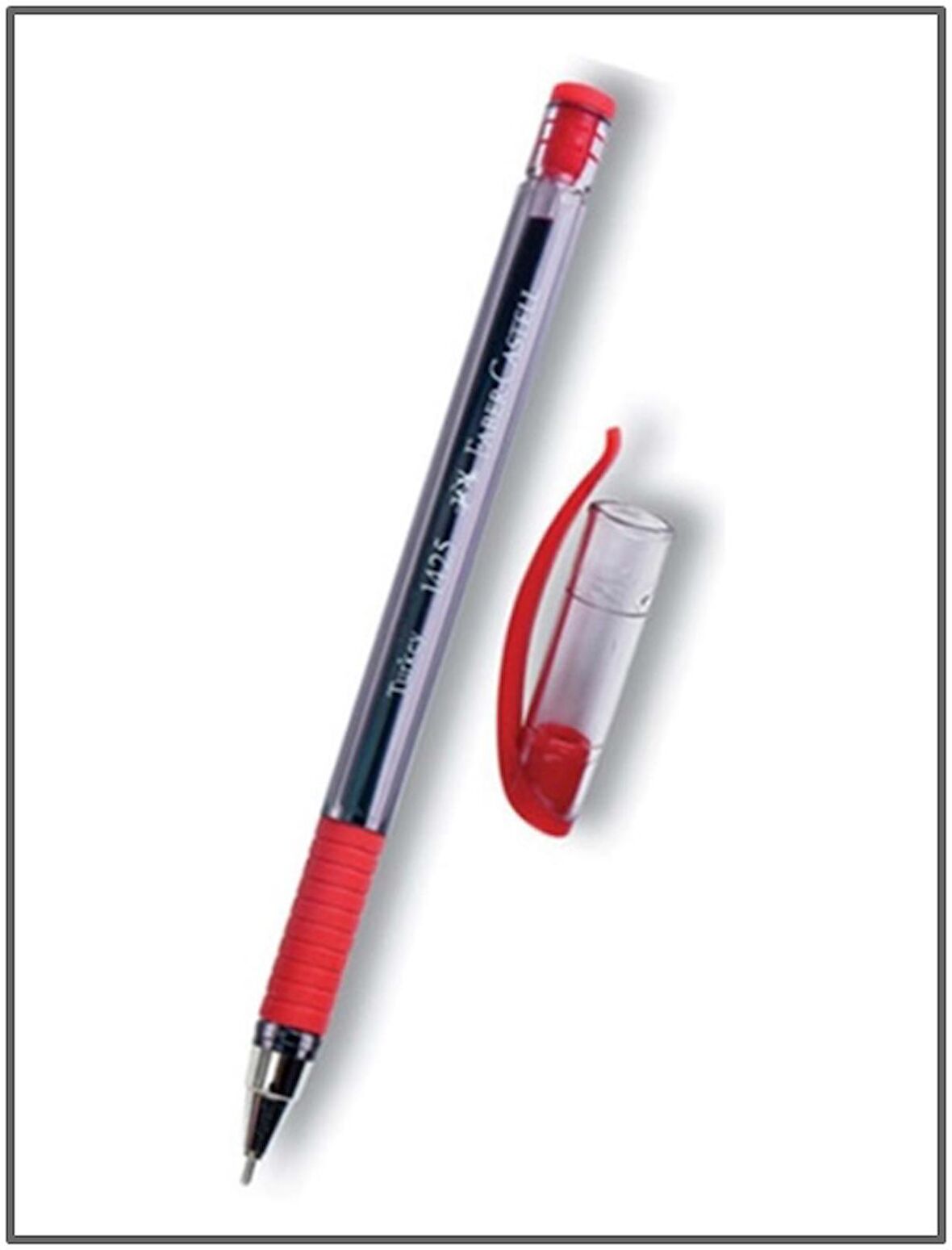Faber Castell Tükenmez Kalem 1425 Kırmızı 3 adet