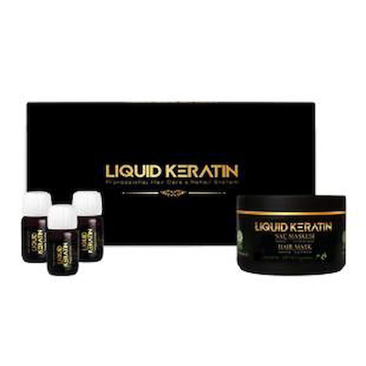 Yıpranmış Saçlara Bakım Onarıcı Keratin Seti (Serum ve Maske)