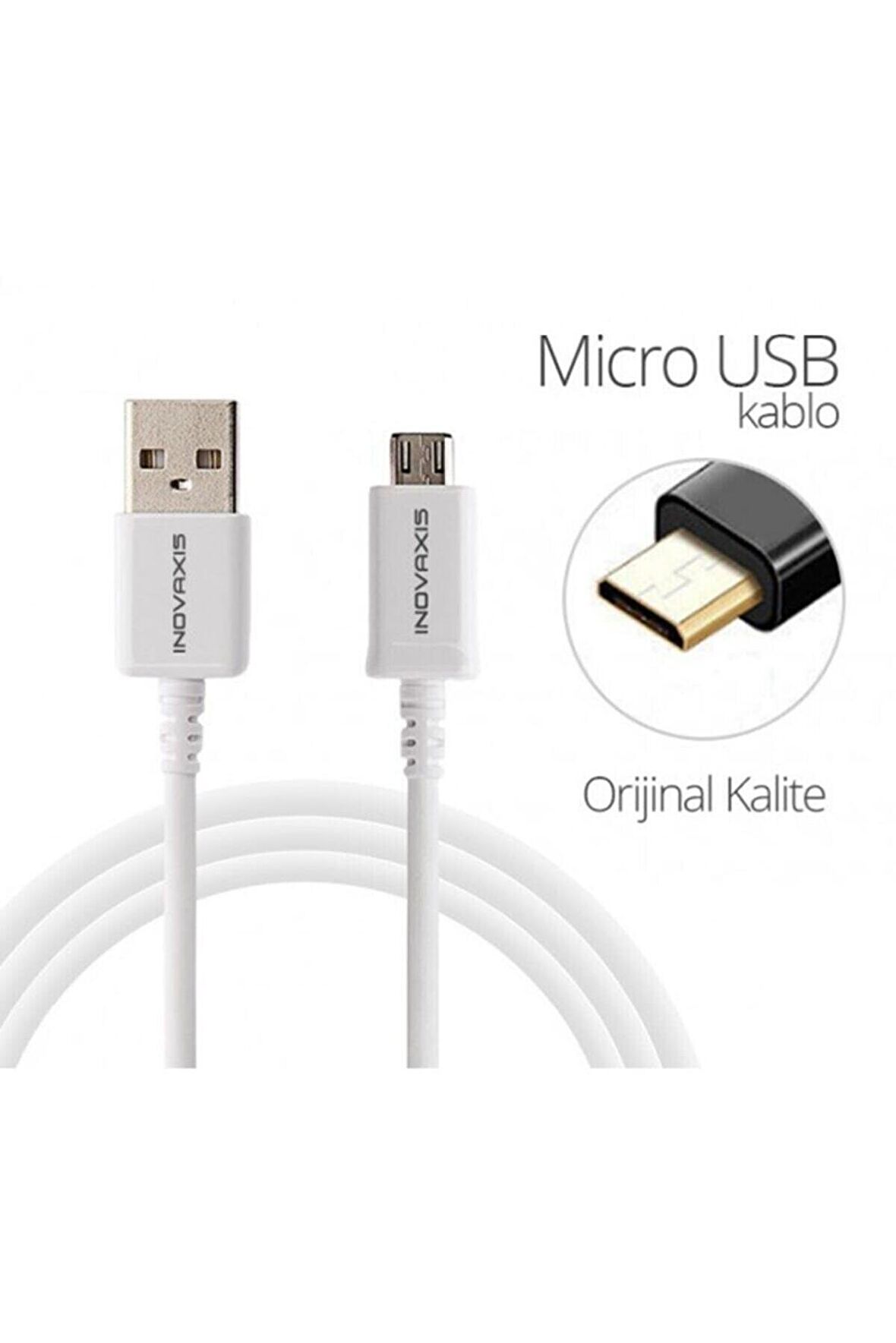 Inovaxis Android Uyumlu Micro Usb Hızlı Şarj Ve Data Kablosu 3a invkablo-1