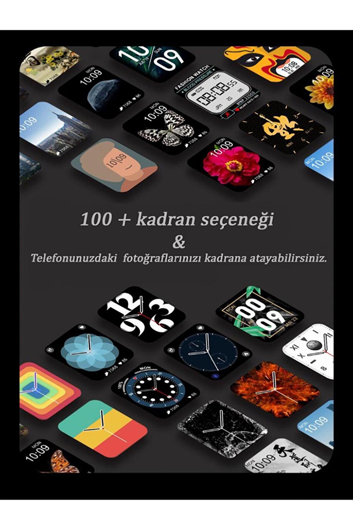 inovaxis 7w7Pro Yeni Nesil Konuşma Özellikli Kablosuz Şarjlı İos Android Uyumlu Dokunmatik akıllı Saat