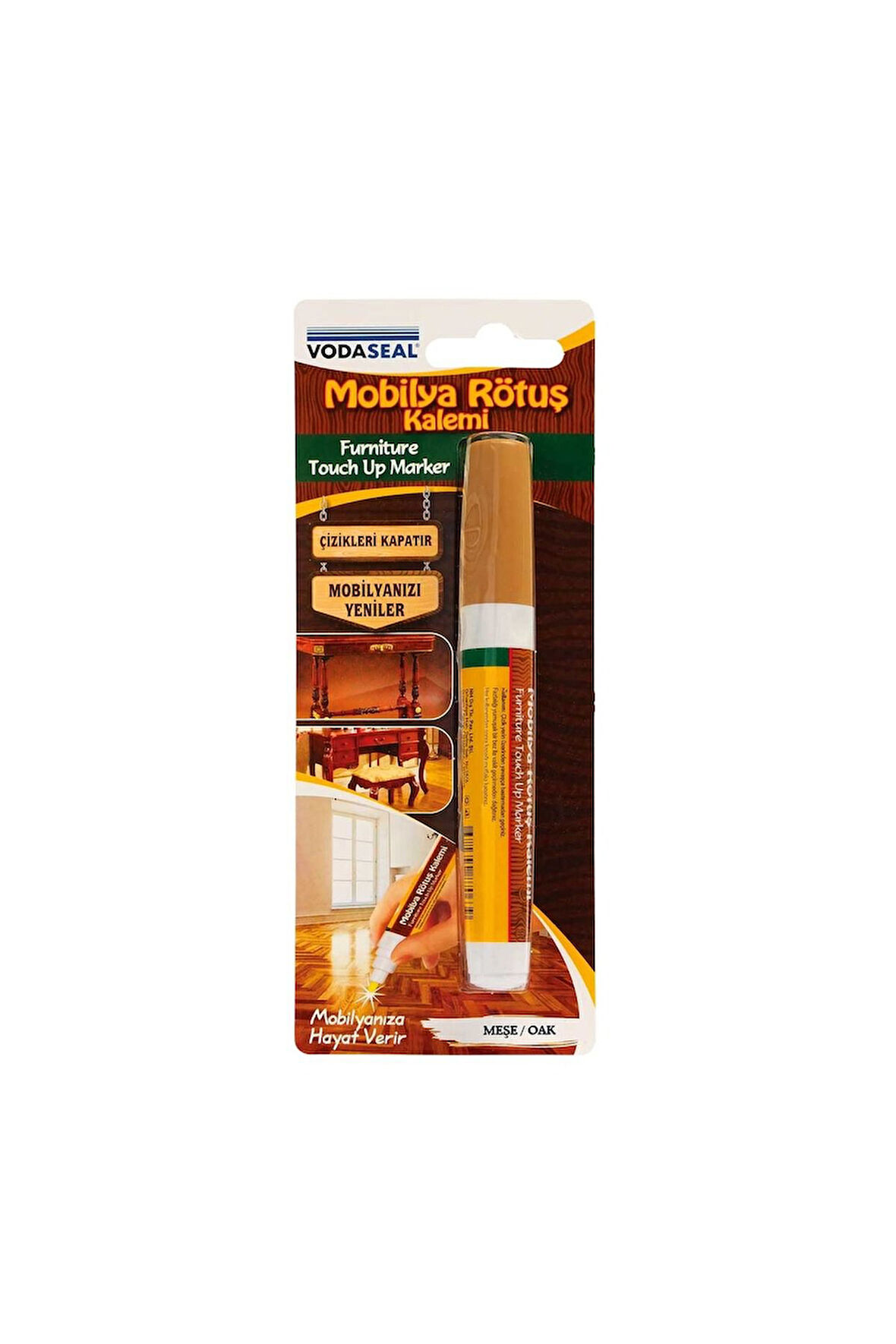 Vodaseal Mobilya Çizik Giderici Rötuş Kalemi Meşe - Blisterli
