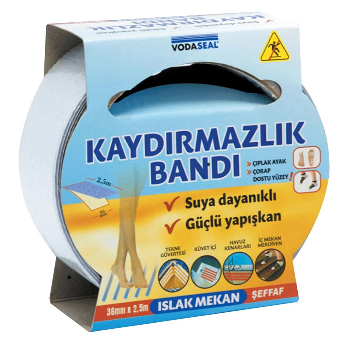 Vodaseal Islak Mekan Kaydırmazlık Bandı 36Mm 2,5Mt 780758