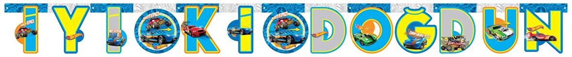 HOT WHEELS İYİKİ DOĞDUN BANNER 2M