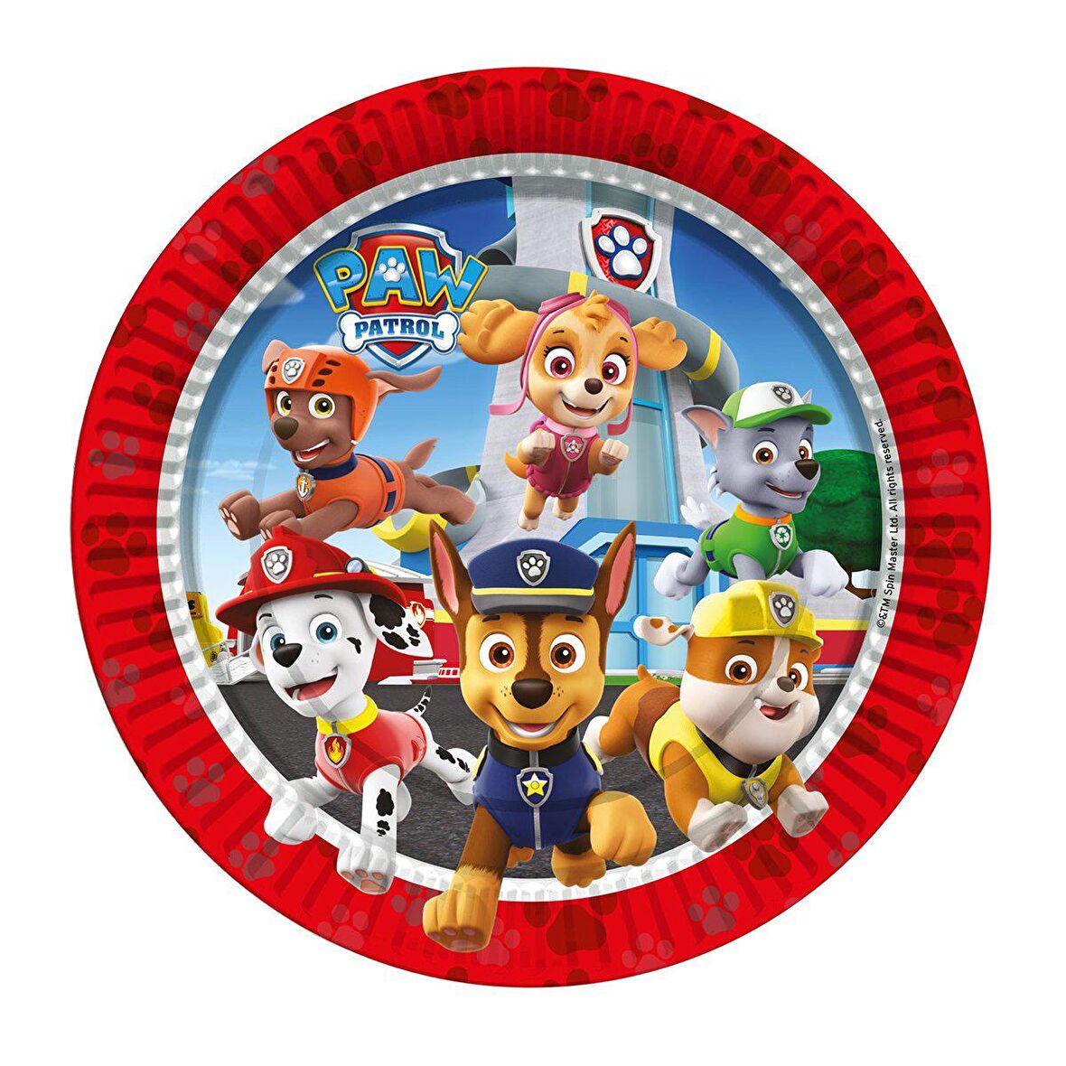 LNP0893 PAW Patrol Refresh, 8 adet Tabak 23 cm