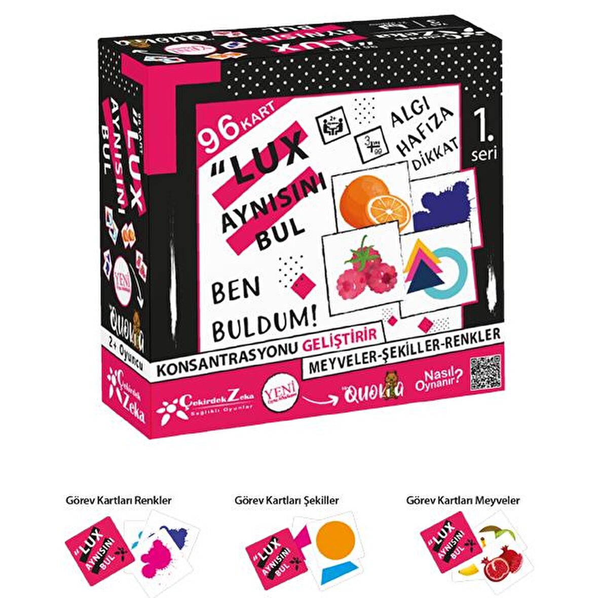 Çekirdek Zeka Aynısını Bul Lux Pembe