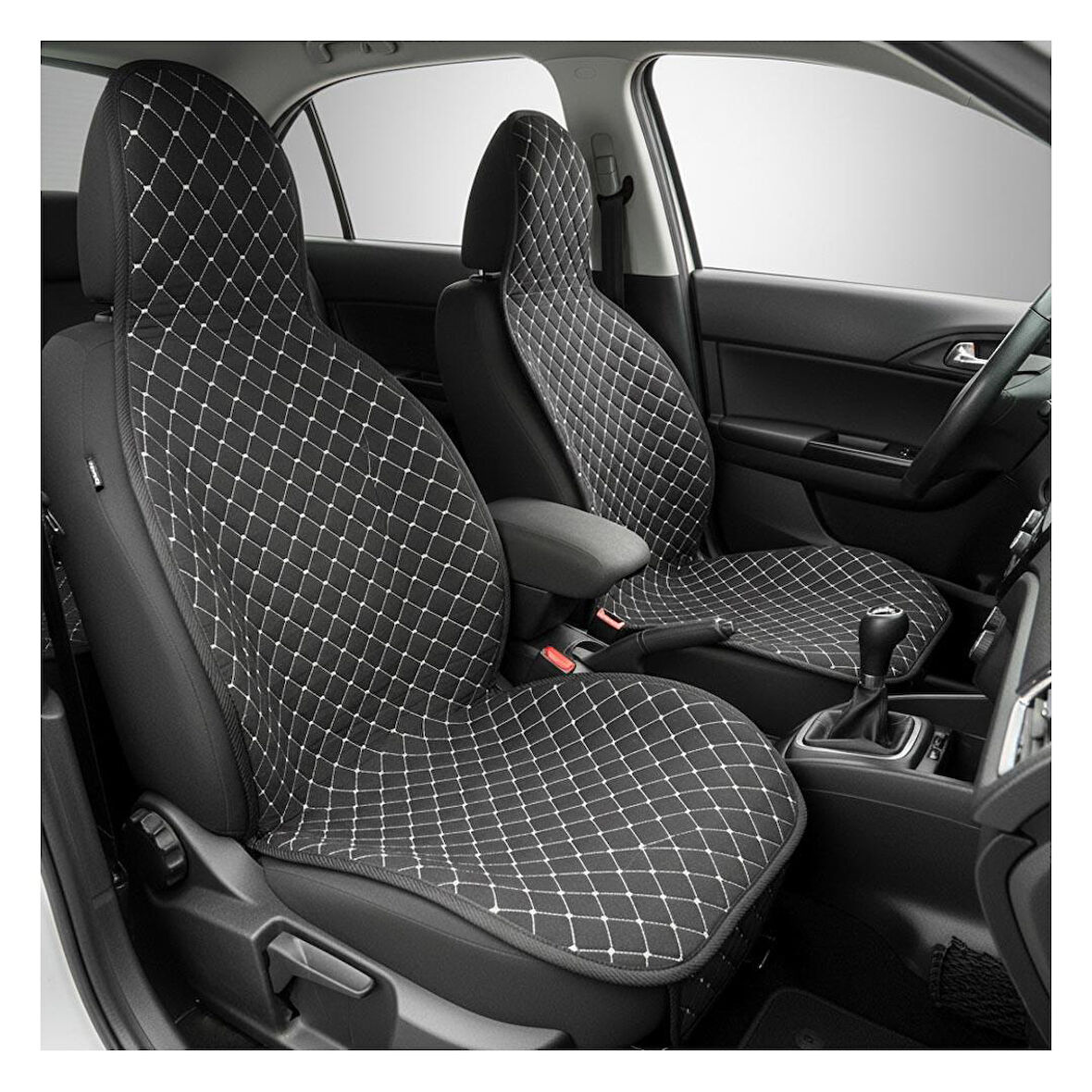 Kuştulli Üçlü Pilot Kapitone Oto Koltuk Kılıfı Arka Koltuk Serme Cepli