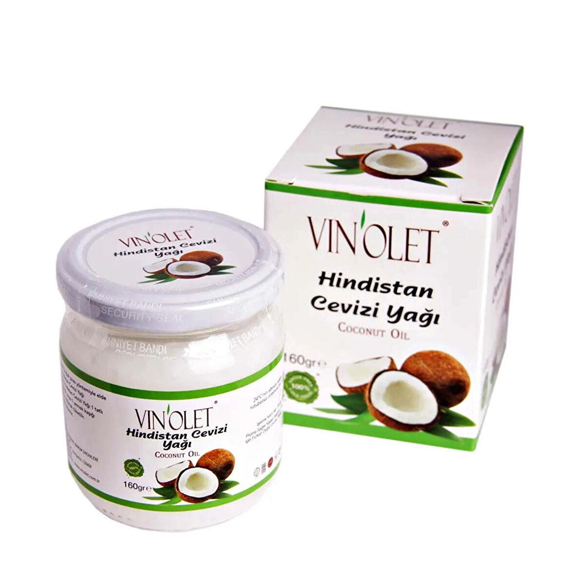 Vinolet Hindistan Cevizi Yağı 160 Gr