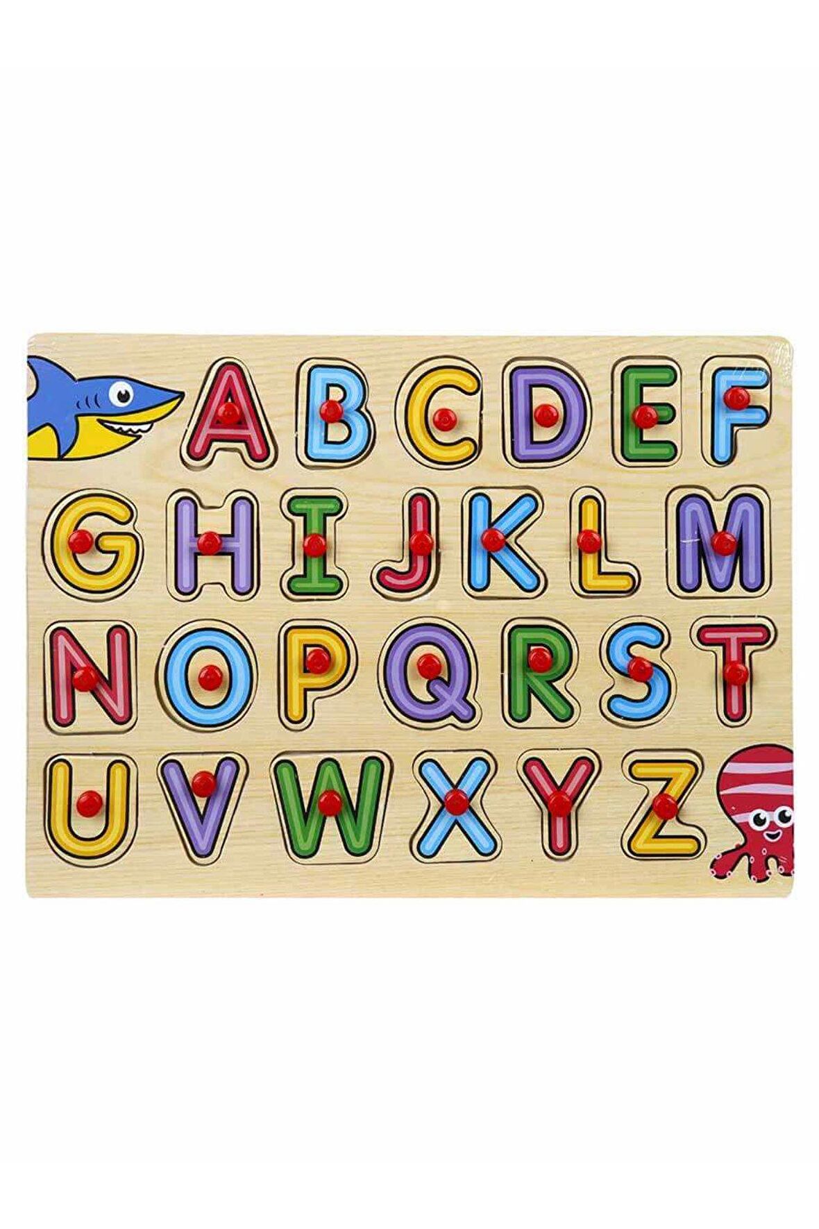 Harflerle Maceraya Hazır mısınız? 26 Parça Alfabe Puzzle Ahşap Tutmalı