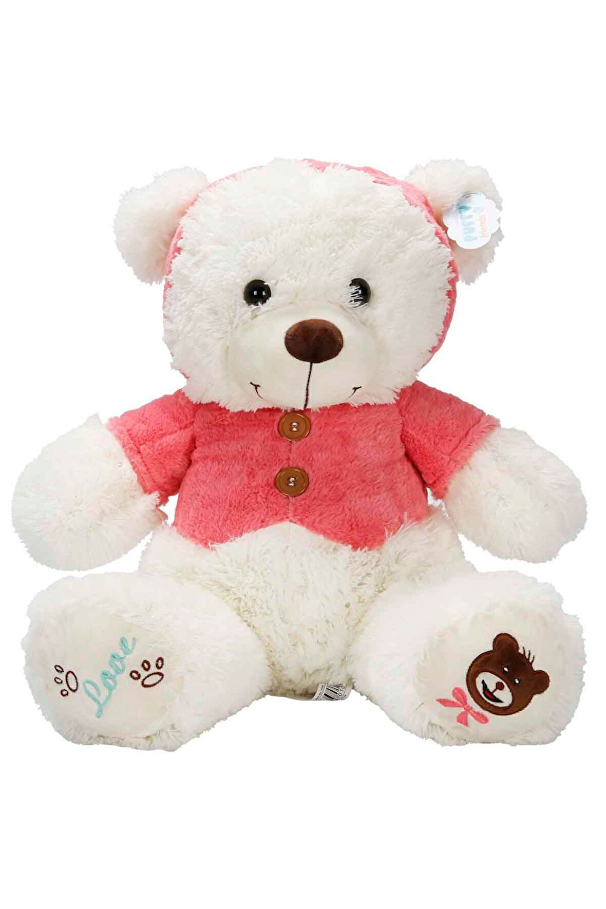 T-Shirtlü Sevimli Peluş Ayı - 43 cm Boyutunda