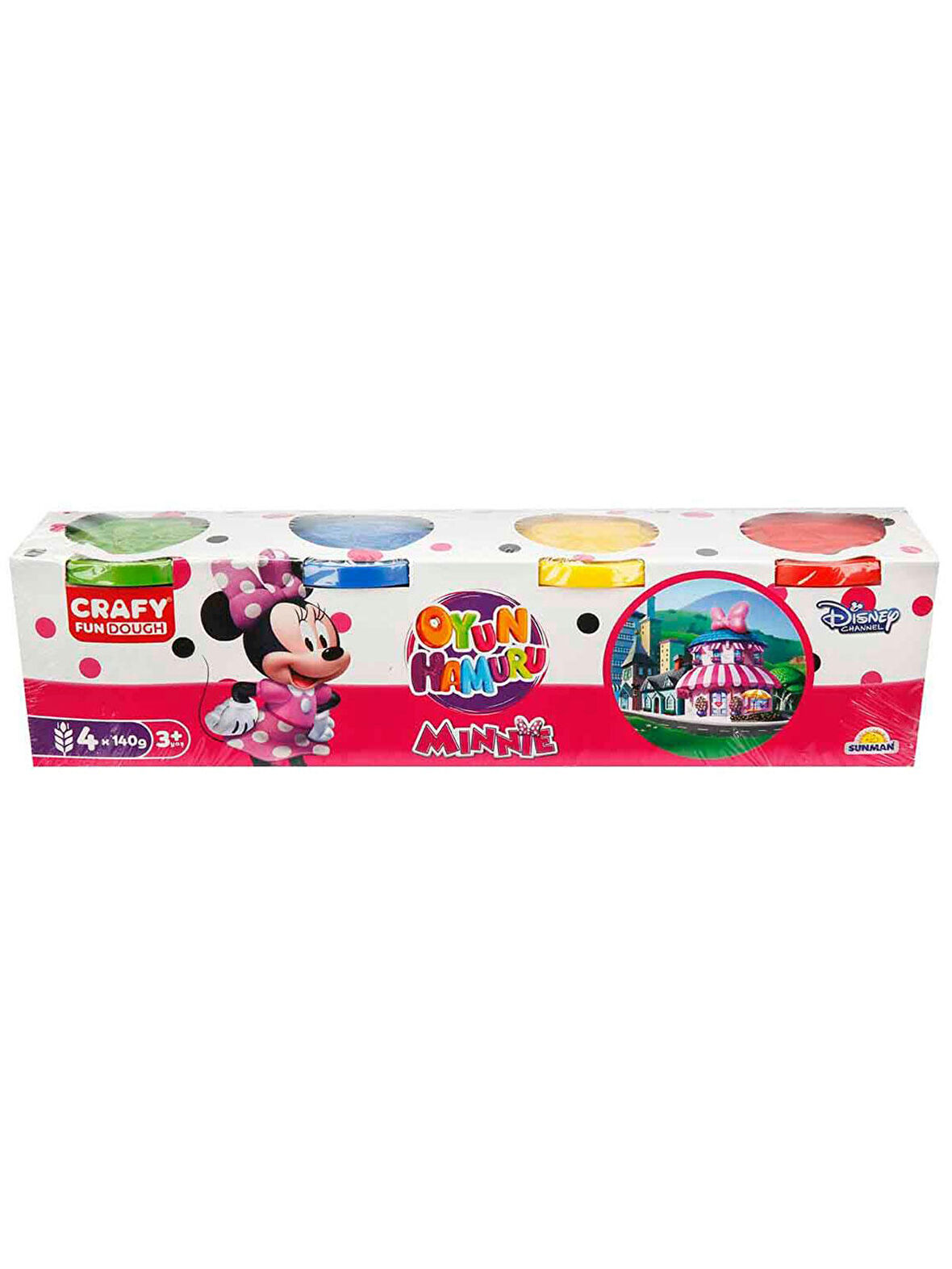 Minnie Mouse Crafy 4'lü Oyun Hamuru