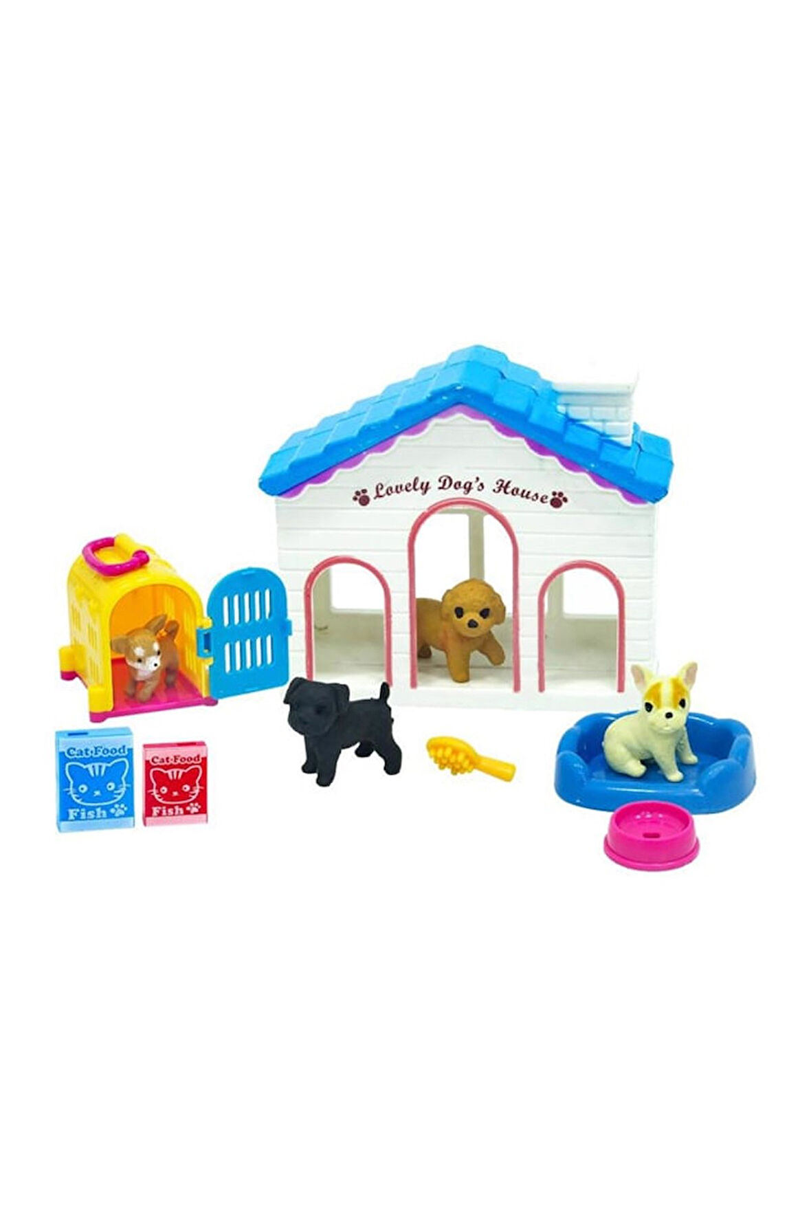 4 Hayvan Figürlü My Little Pet’s Set + Mama ve Aksesuarlar