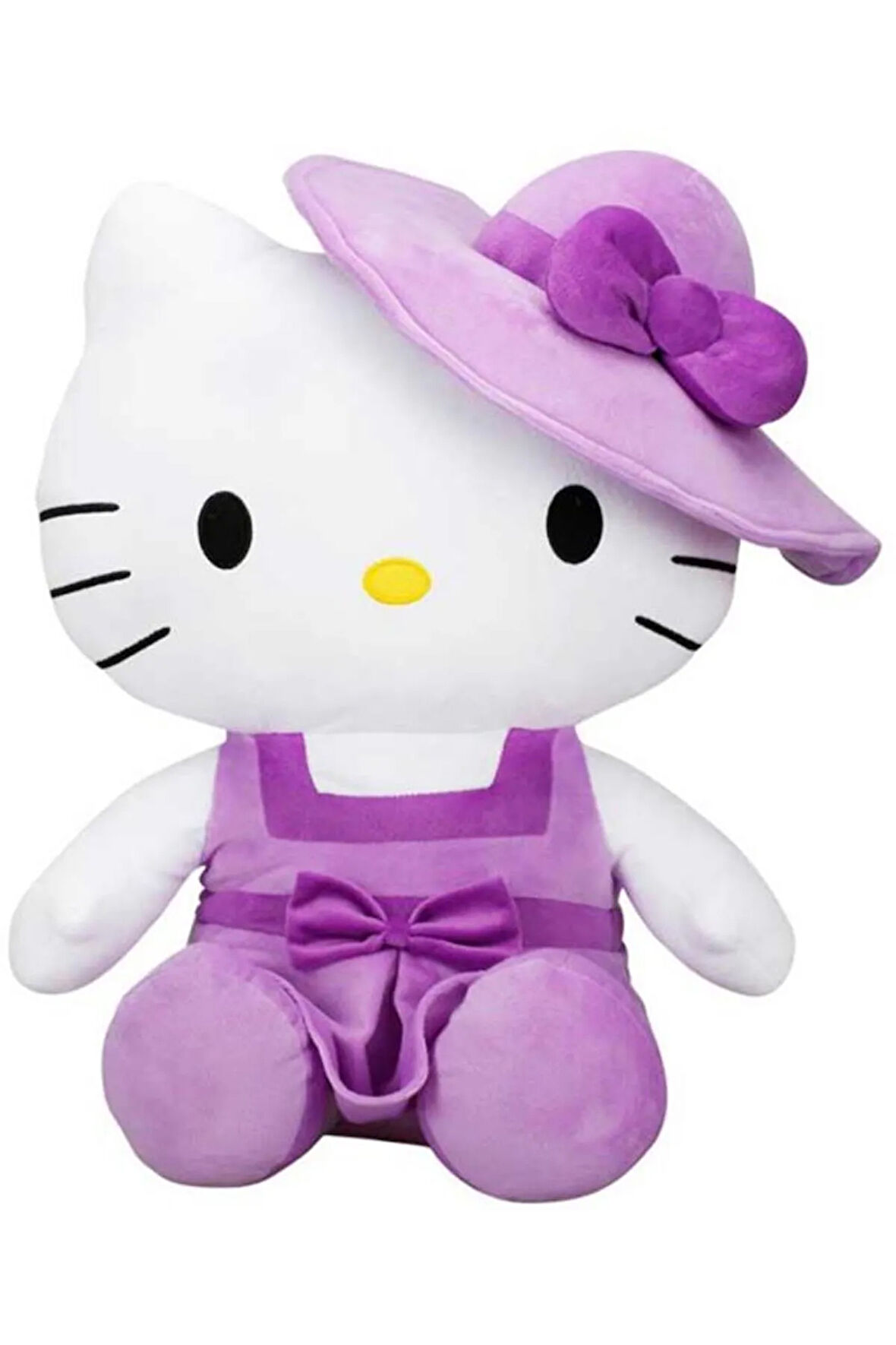Hello Kitty Şapkalı Peluş 50 cm. - Mor