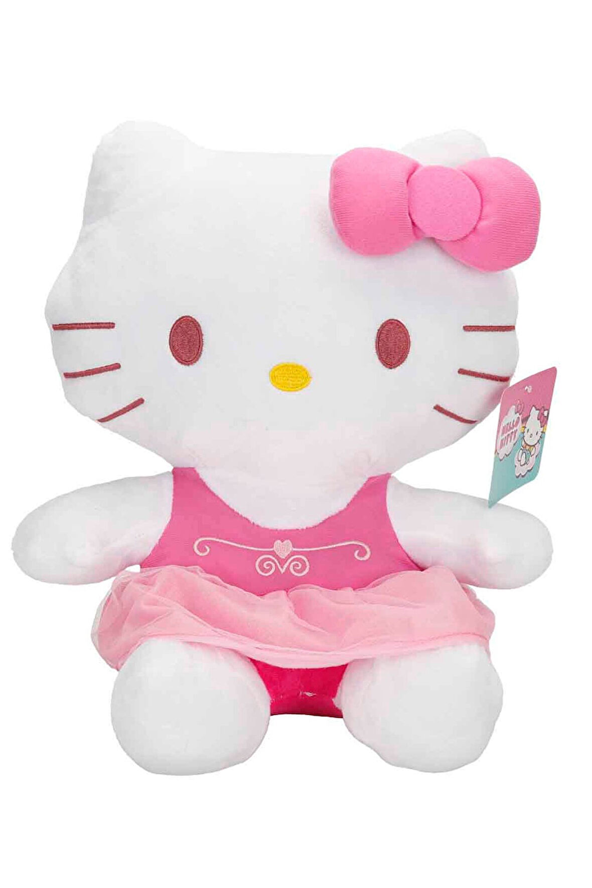 Orijinal Hello Kitty Peluş 36 cm – Pembe Fiyonklu