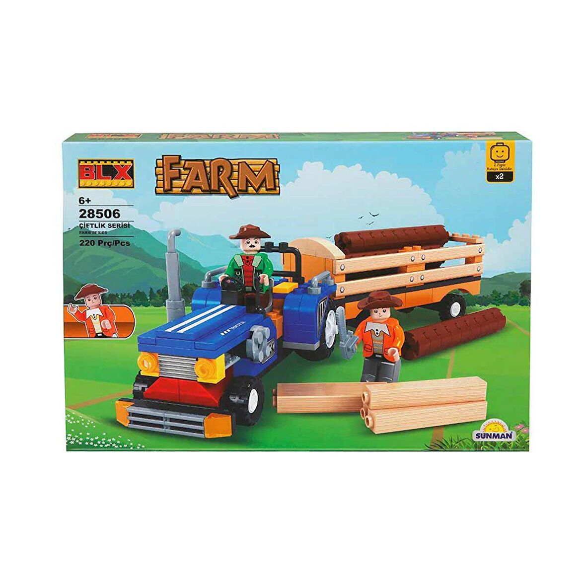 28506 BLX Farm Römorklu Traktör / 220 parça / +6 yaş