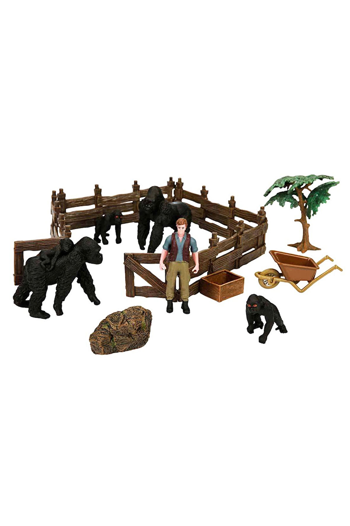 Aslan, Leopar, Goril ve Daha Fazlası! Wild Life Çiftlik Seti
