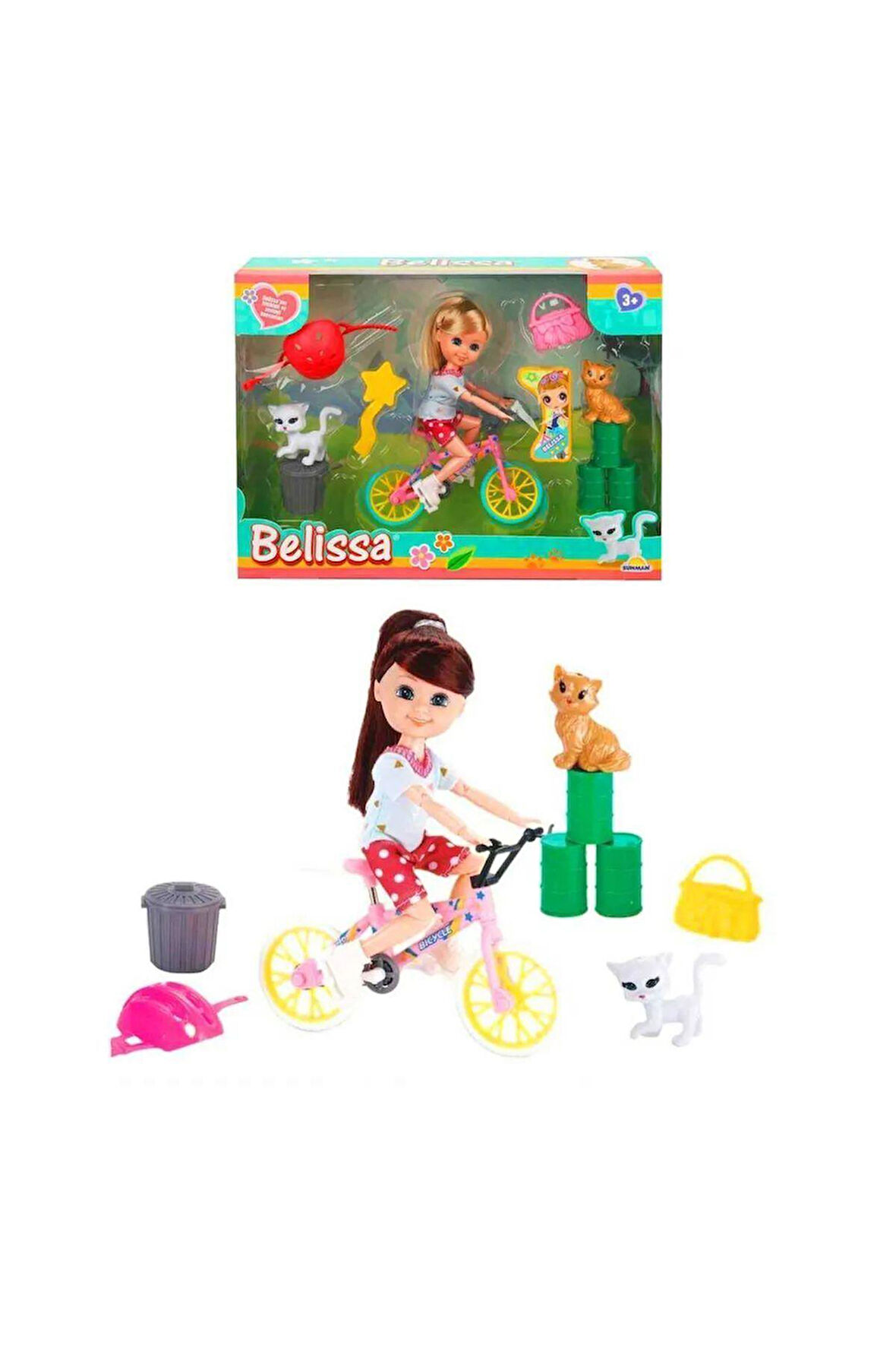 Seçtim Aldım Belissa Bebek 53804 Belissanın Bisikleti Ve Sevimli Hayvanları 15 Cm 3