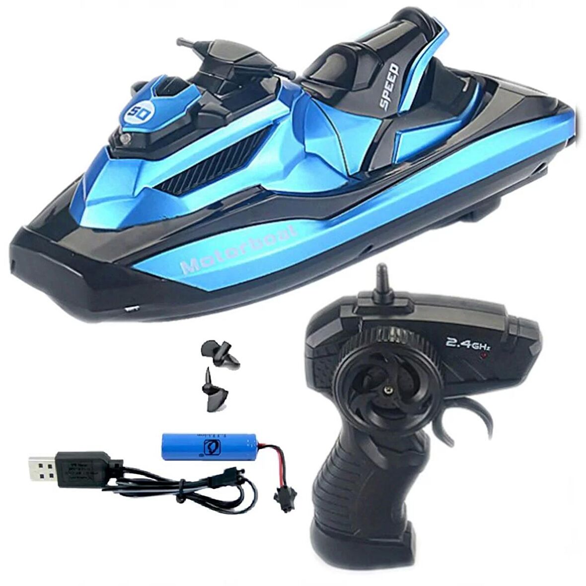 Motorboat 2.4 Ghz Kumandalı Full Fonksiyon Jet Ski