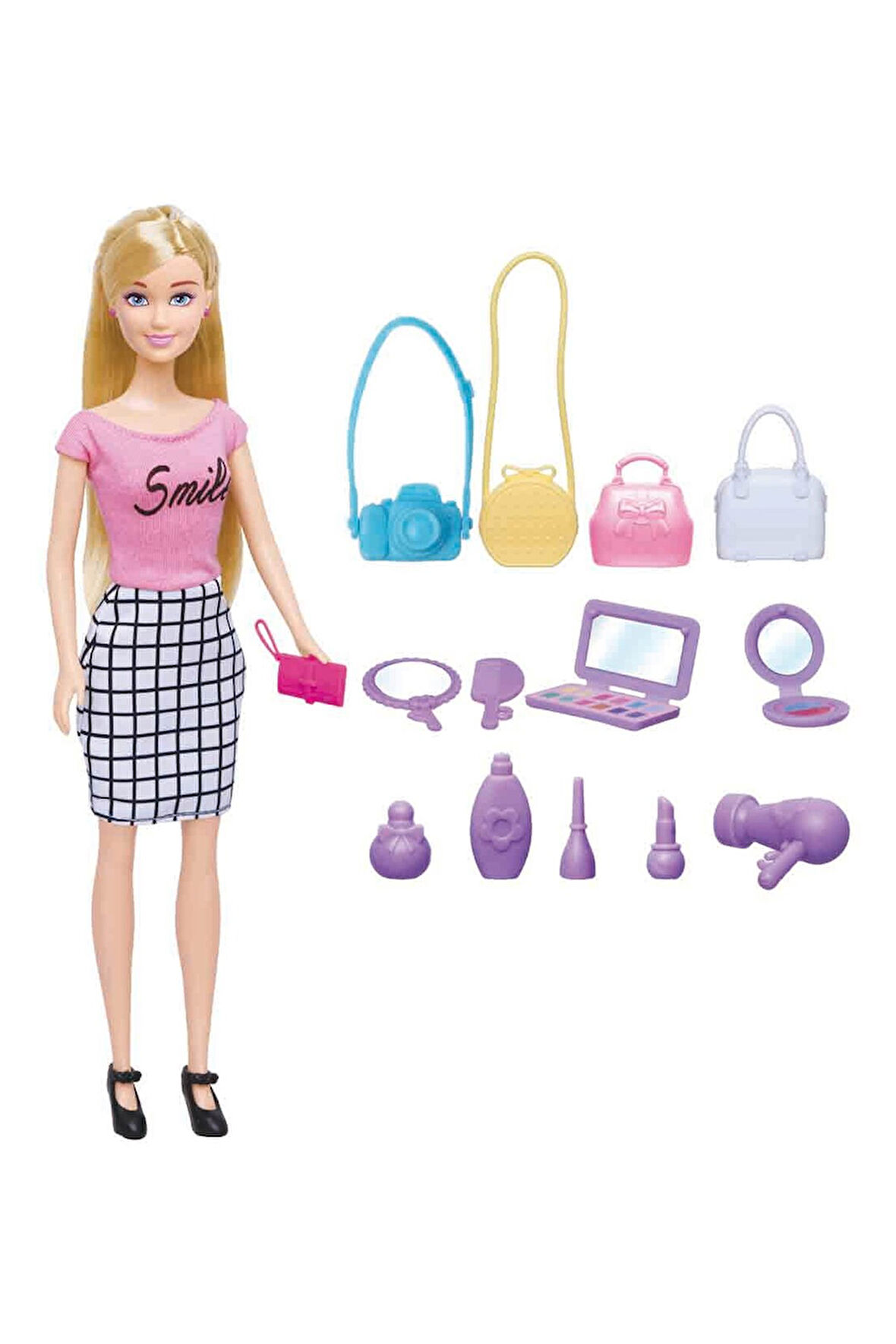 Alisha Fashion Aksesuarlı Bebek Seti ile Şıklık Oyuna Dönüşüyor!