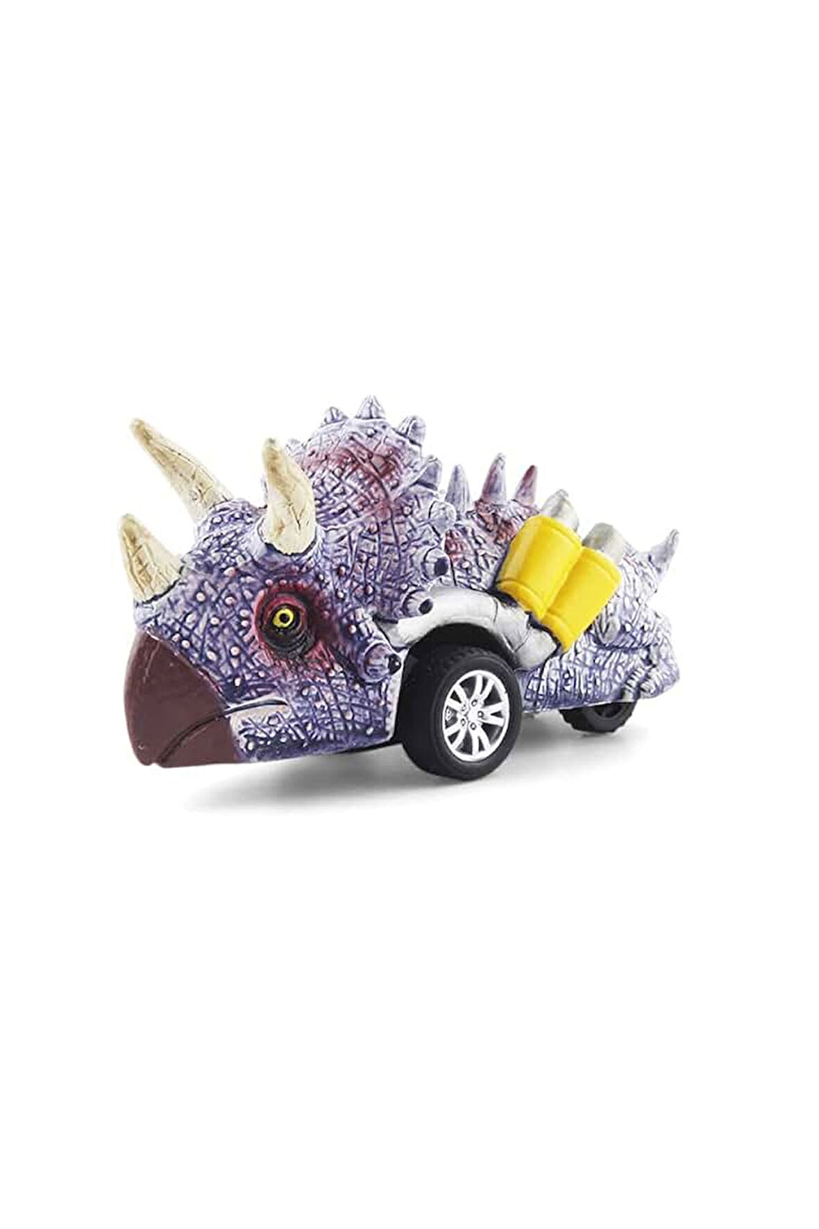 Dinozor Oyuncak Triceratops Mini Dinozor Arabası Oyuncak Çek Bırak Dinozor Figürleri