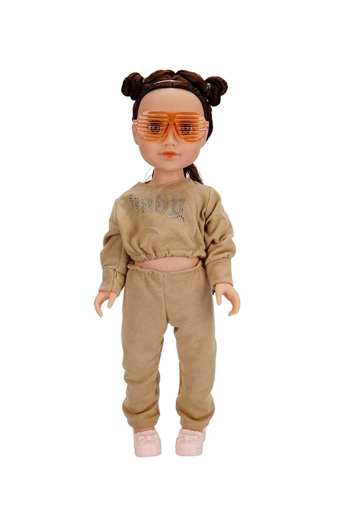 Spor Kıyafetli Moda Bebeği 40 cm – Eklemli Şık Kız Bebek