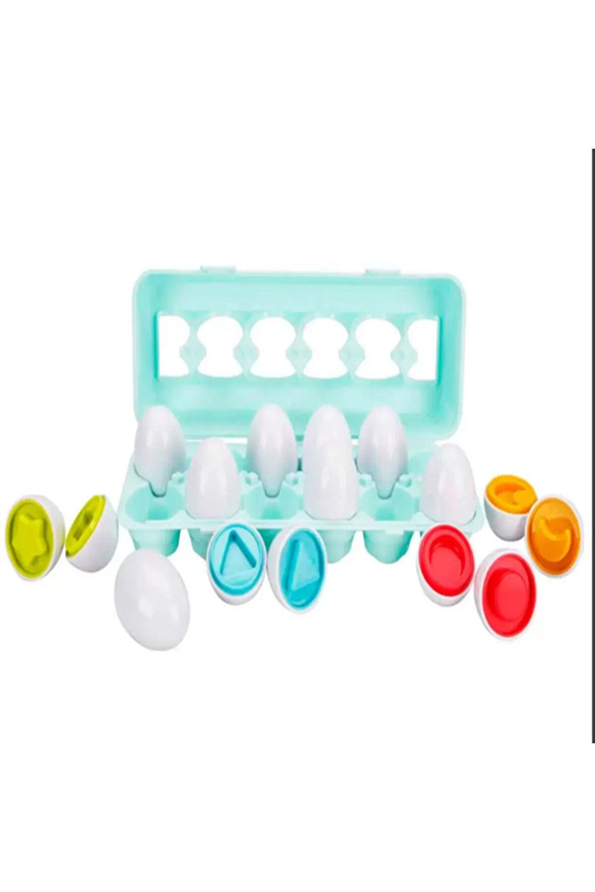 Baydoor Toys 4666 BÖLÜNEBİLEN RENKLİ VE ŞEKİLLİ YUMURTALAR