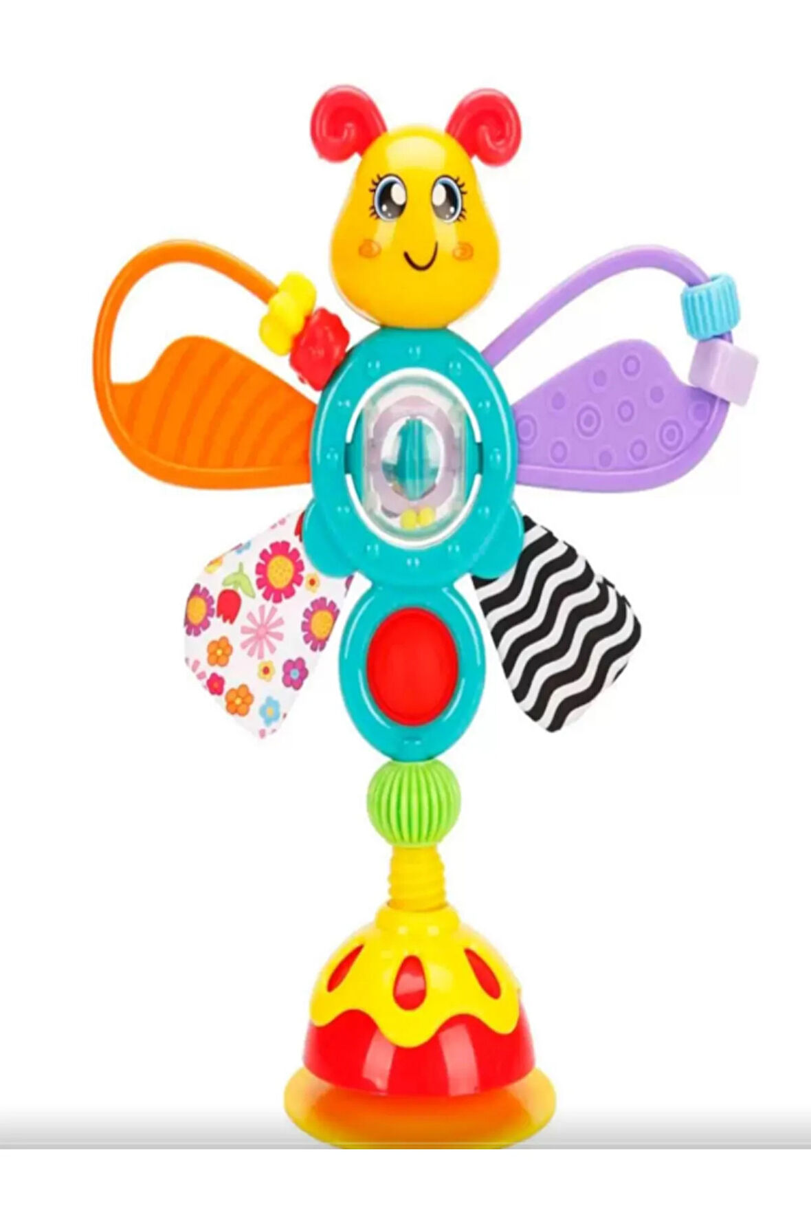 Toys S00004668 Zemine Sabitlenen Kelebek Figürlü Çıngırak ve Dişlik