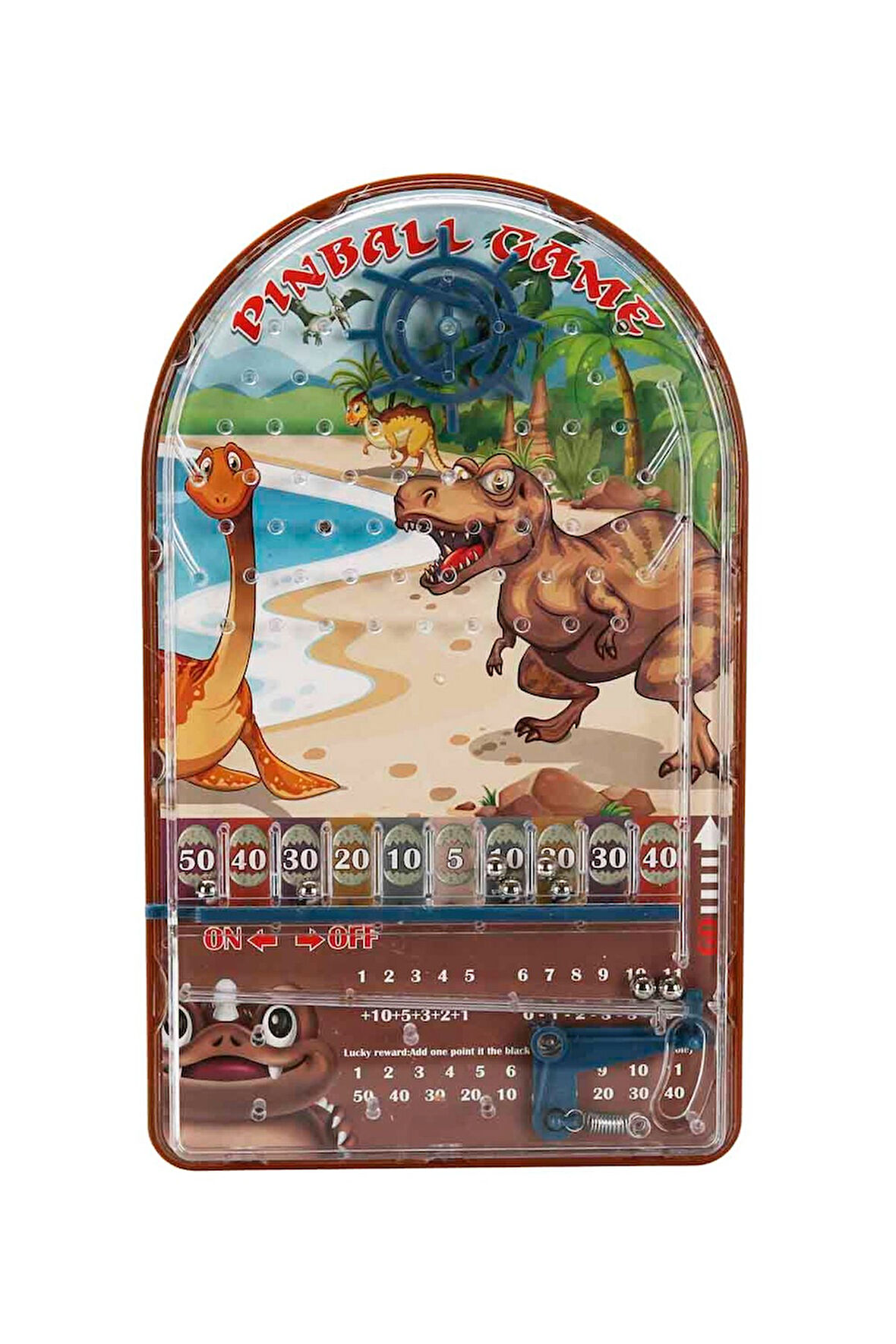Dinozor Temalı Pinball Oyunu – Eğitici ve Eğlenceli Çocuk Oyuncağı 24,5 cm