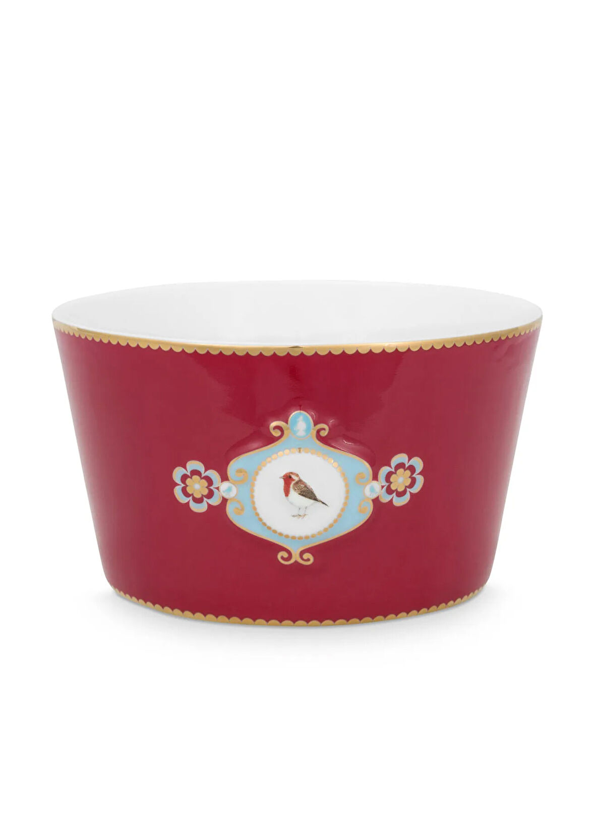 Pip Studio Porselen Kırmızı Kase LOVEBİRDSKIRMIZIMADALYONKASE15CM