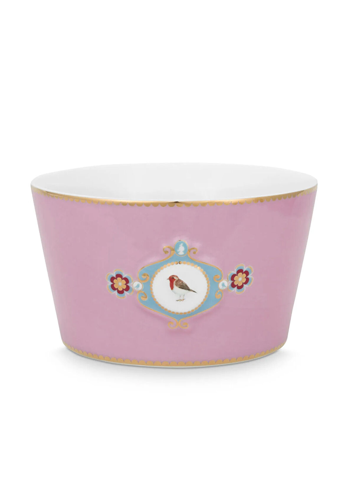 Pip Studio Porselen Pembe Kase LOVEBİRDSPEMBEMADALYONDESENLİKASE