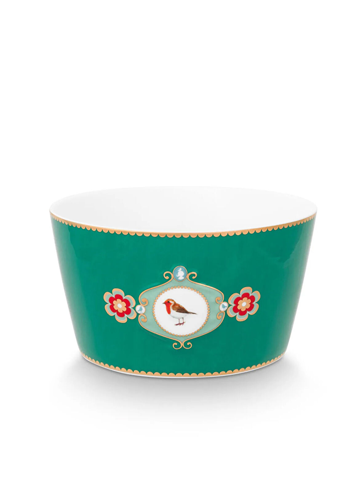 Pip Studio Porselen Yeşil Kase LOVE BİRDS YEŞİL KASE 15 CM
